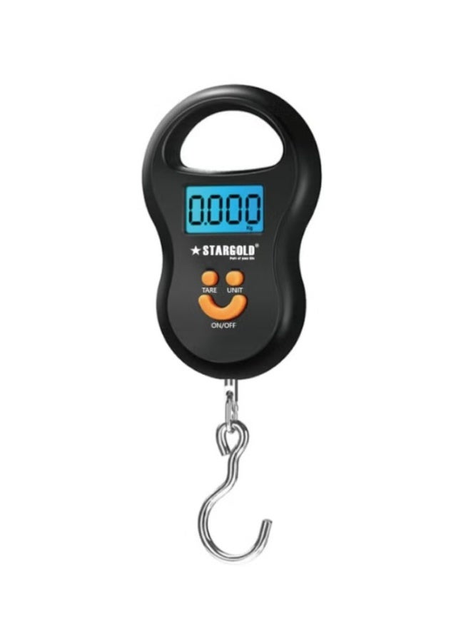 Stargold Handheld Baggage Scale – 50KG Portable Travel Suitcase Scale with LCD Backlit Display, 4 Unit Conversions, Compact Digital Luggage Weight Meter for Air Travel - Image 2